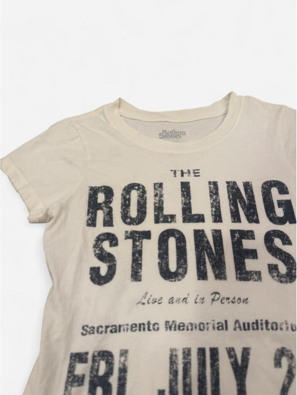 Rolling Stones People of Leisure Graphic Baby Tee Size XS - Picture 2 of 5